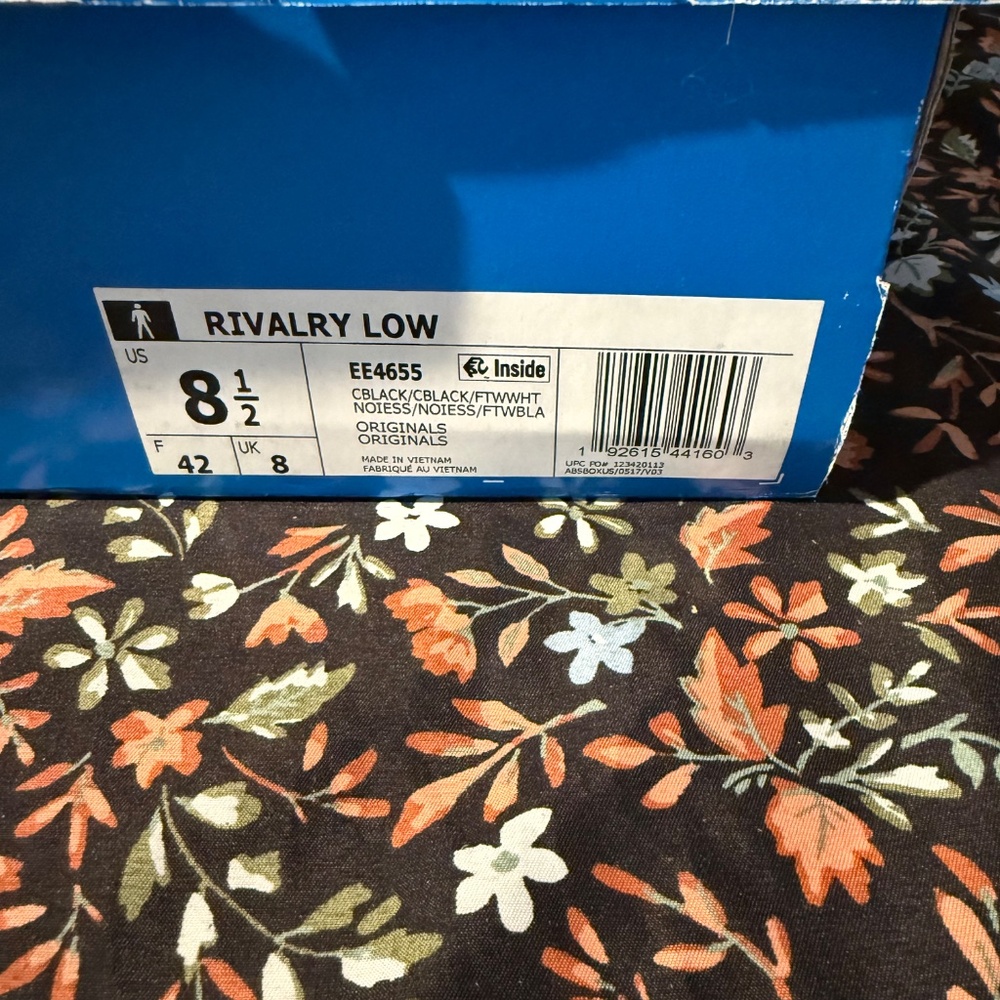 Adidas Rivalry Low Black Iridescent GUC Mens Size 9 (box says 8.5) - Picture 14 of 14